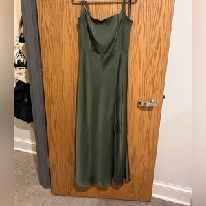 Birdy Grey Green Satin Dress
